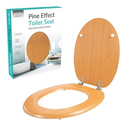 Anika Pine Effect Toilet Seat (Carton of 6)