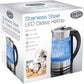 Quest LED 1.7L Glass and Illuminating Stainless Steel Kettle - 2200w 34260