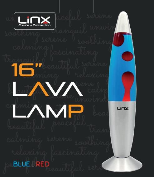 Linx 16" Lava Lamp - Blue/Red