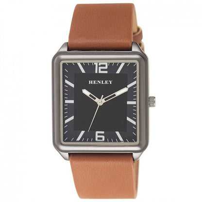 Henley Men's Minimal Rectangular Fashion Watch H02175