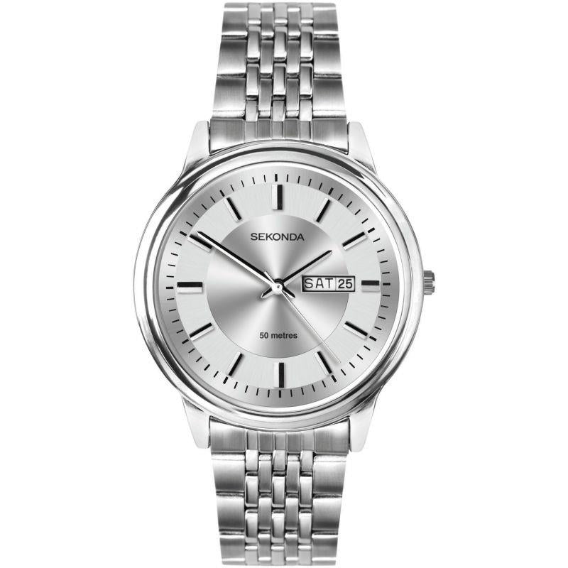 Sekonda Mens Analogue Classic Quartz Watch With Stainless Steel Strap 1732