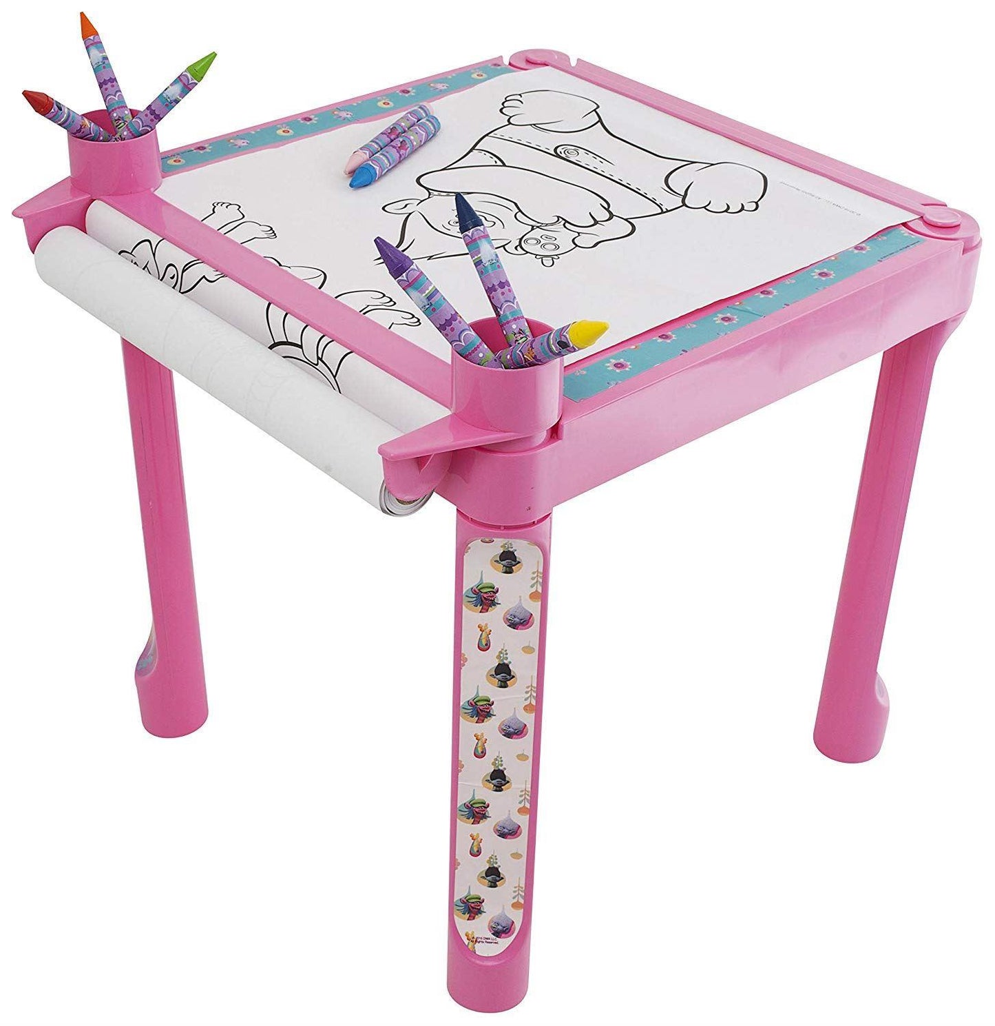 Trolls Colouring Table