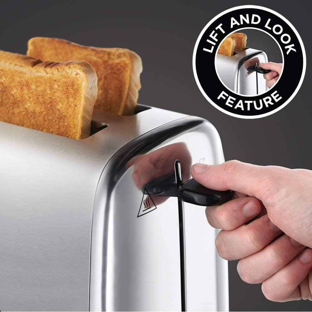 Russell Hobbs Stainless Steel 2 Slice Toaster Brushed & Polished Finish