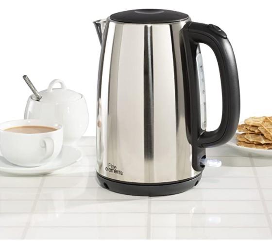 Fine Elements 1.7L 2200W Jug Kettle - Polished Stainless Steel SDA2225