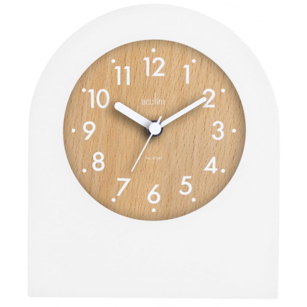 Acctim 33742 Brondby White Arch Top Mantle Clock