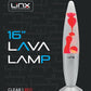Linx 16" Lava Lamp - Clear/Red