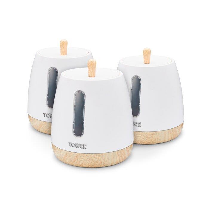 Tower Scandi Canister Cutlery & Mug Tree Set