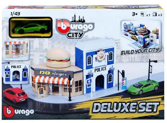 Bburago 1:43 Street Fire City Deluxe, Incl. 1 Car- 31507