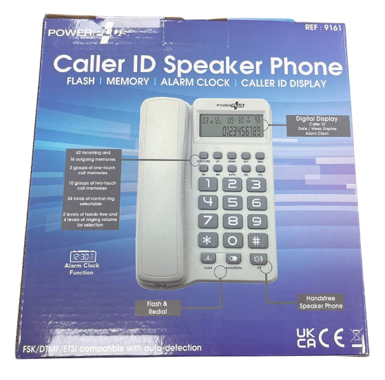 Powerplus Caller ID Speaker Phone- White