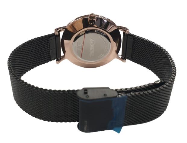Sekonda Ladies Black Dial With Black mesh strap Watch 40053