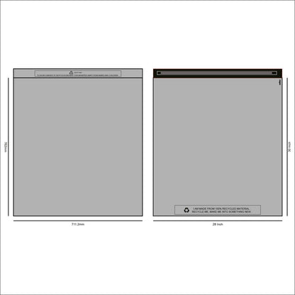 100% Recycle Grey Postal Mail Bag 28x30" (100)