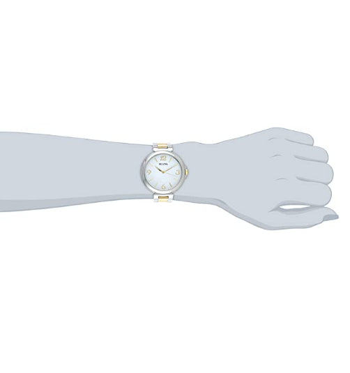 Bulova Women’s Two Tone Stainless Steel Dress Watch 98L194