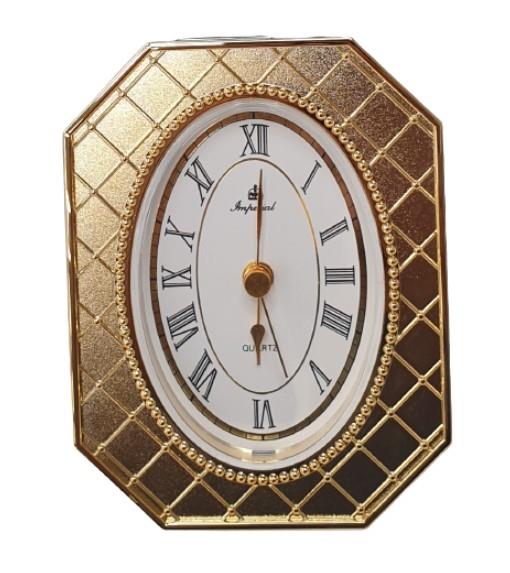 Imperial Gold tone Desk/Bedside Alarm Clock  IMP106