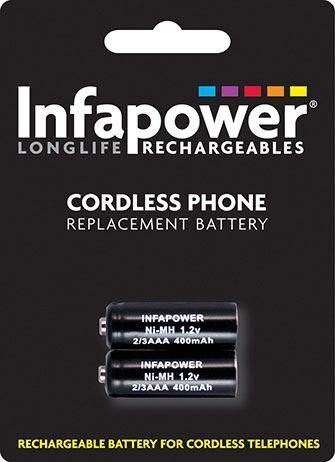 Infapower iDect Ni-Mh Rechargeable Batteries for Cordless Phone (Compatibility 122) T005 (Pack of 10)