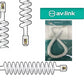 AV:Link Replacement Coiled Telephone Handset Curly RJ11 - RJ11 Plug Lead 113.520UK