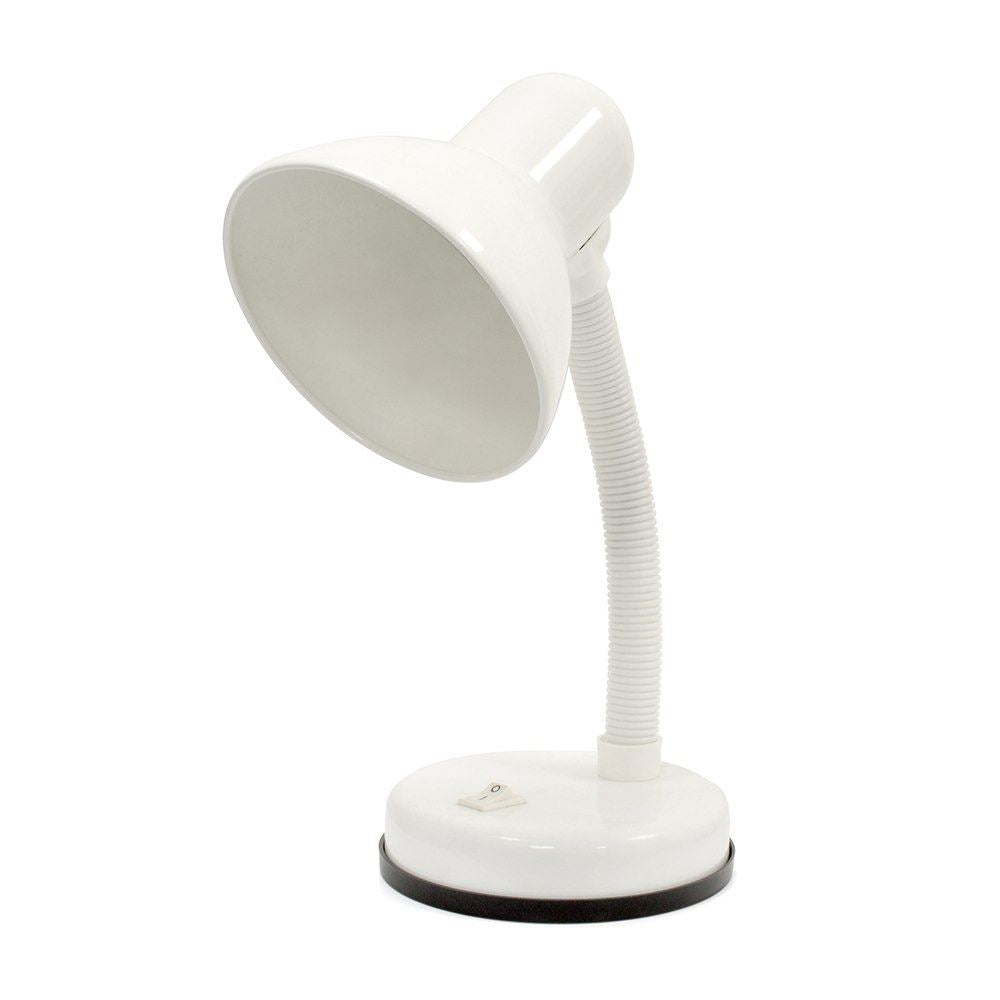 HomeLife 35w 'Classic' Flexi Desk Lamp - Diamond White (Carton of 20)