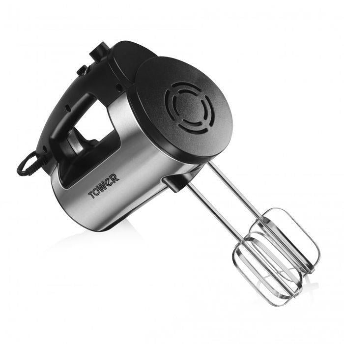 Tower T12016 Stainless Steel Hand Mixer with 6 Speed- T12016