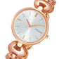 Pulsar Ladies Rose Gold Plated Silver Dial Bracelet Watch PM2268X1
