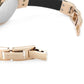Seksy Rocks Ladies Watch | Rose Gold Case & Leather Bracelet With Grey Dial | 2579