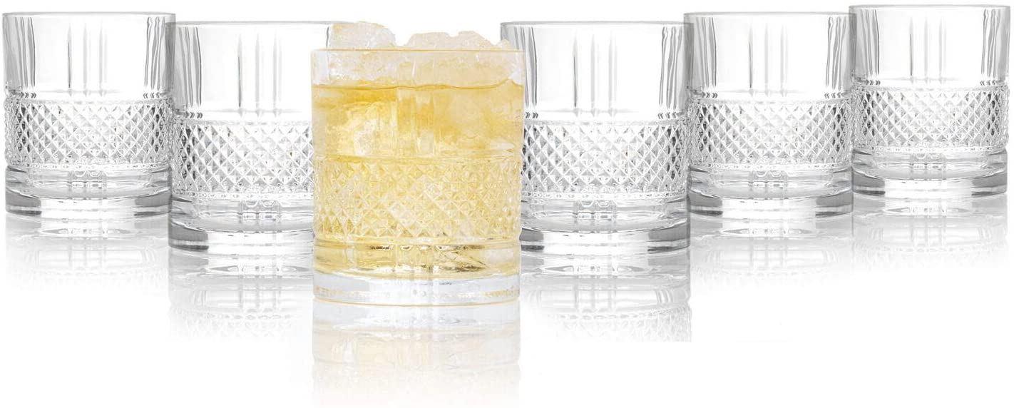 RCR Brillante Crystal Short Whisky Water Tumblers Set of 6