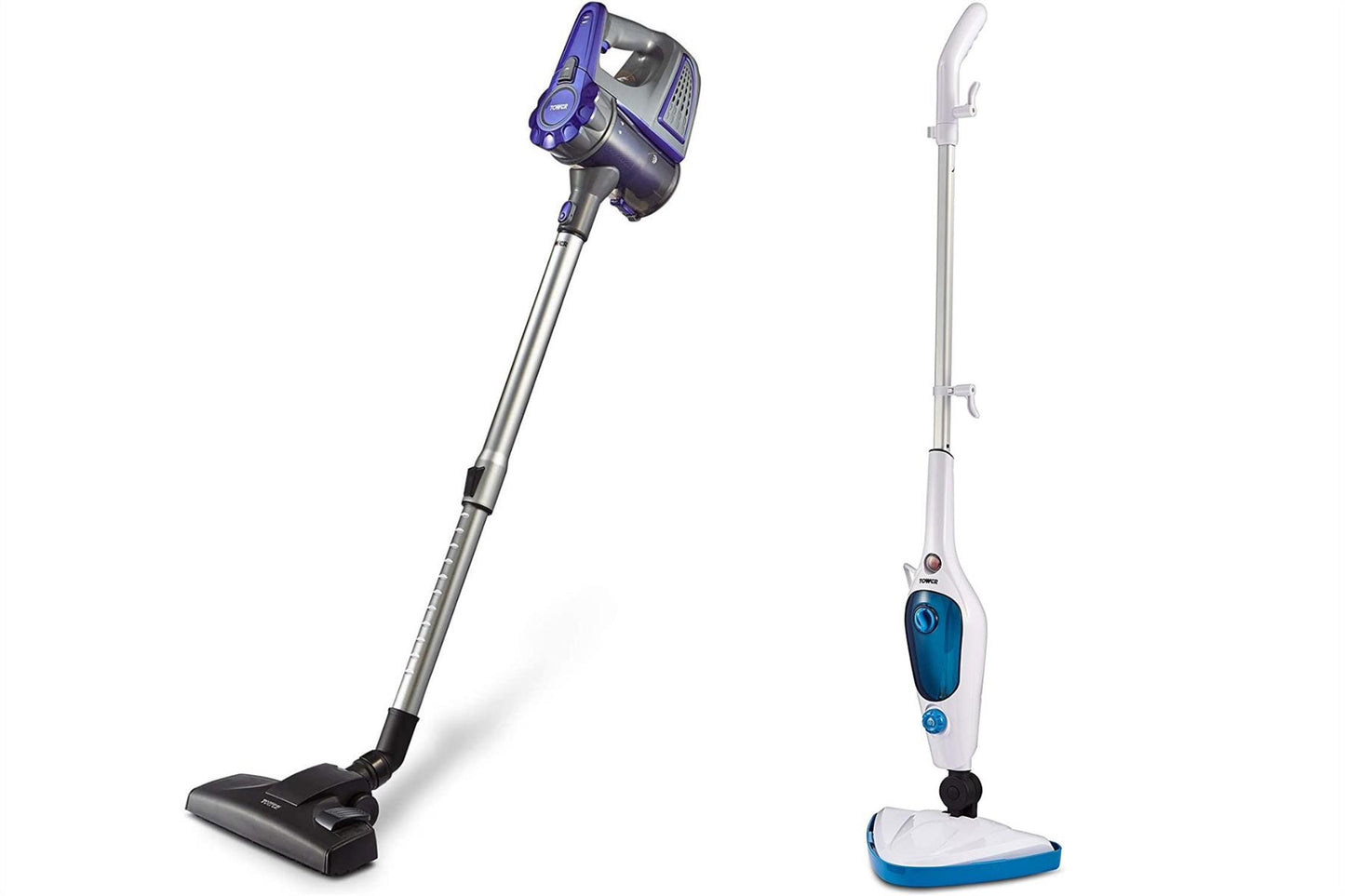 Tower 16-in-1 Multi Function Steam Mop & 21.6V Cordless 3 in 1 Vacuum Cleaner Combo set