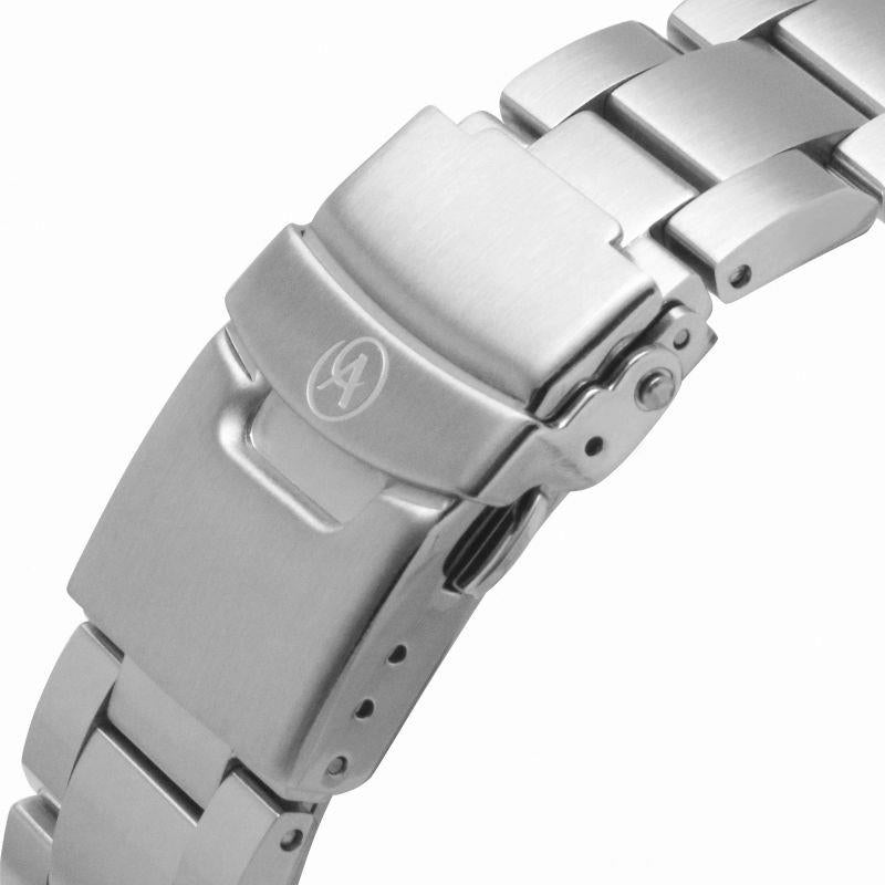 Accurist London Mens Dated Blue Dial With Silver Stainless Steel Bracelet Watch 7327