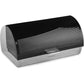 Morphy Richards 976000 Dune Bread Bin, Stainless Steel Roll Top Design, Black