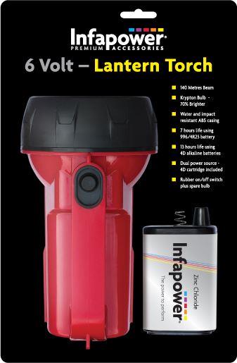 Infapower 6 Volt - Lantern Torch 140m Beam