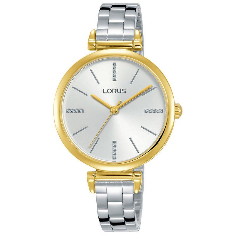 Lorus Ladies Fashion 2 Tone Bracelet Watch Rg236qx9