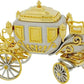 Coronation Special King Charles III Royal State Coach Miniature | Two Tone Plated Novelty Collectors Clock | IMP1050