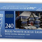 Christmas Workshop 240 LED Icicle Chaser Lights - Blue & White (Carton of 12)