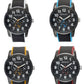 Henley Mens Black Dial Dual Silicone Sports Rubber Strap Watch H02204 Available Multiple Colour