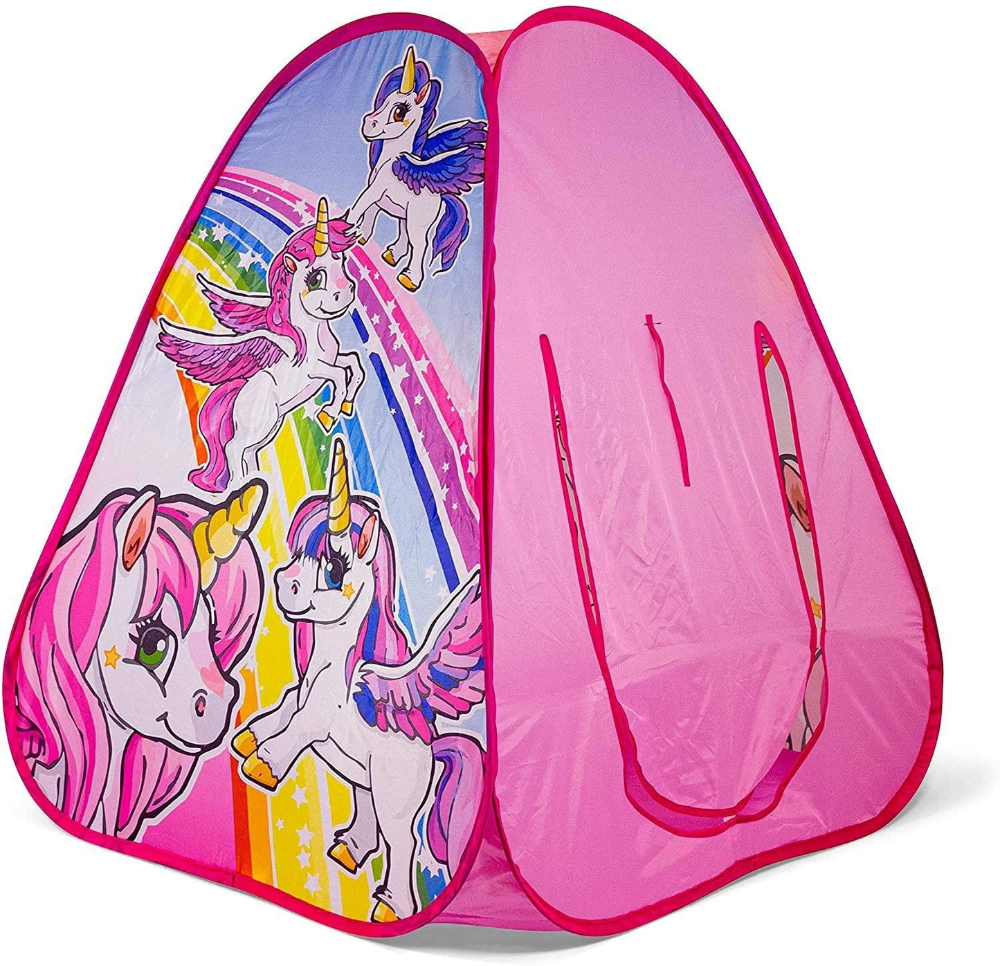 Ozbozz Unicorn Hours of Fun Playing in Your pop up Tent, Pink SV15483