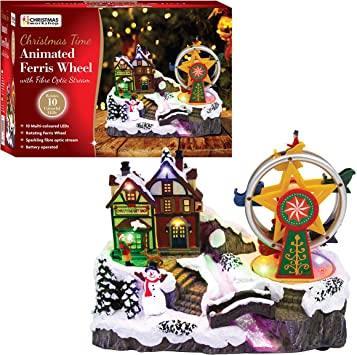 The Christmas Workshop Ferris Wheel Ornament, Various, 26cm High x 17cm Wide x 16.5cm Deep