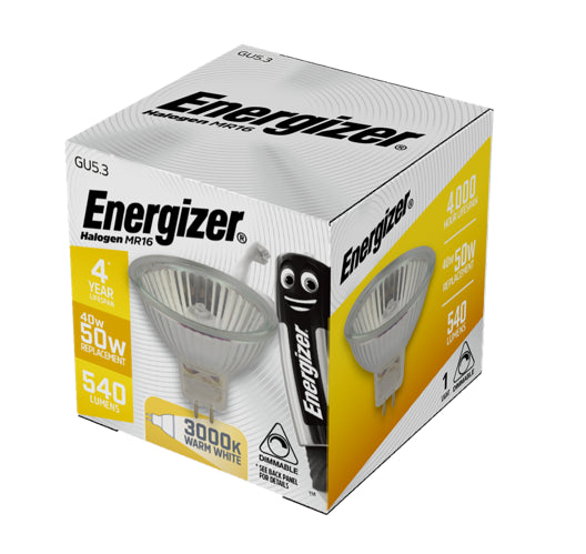 Energizer S4856 Halogen Bulb 40W MR16 540lm Warm White (Pack of 10)