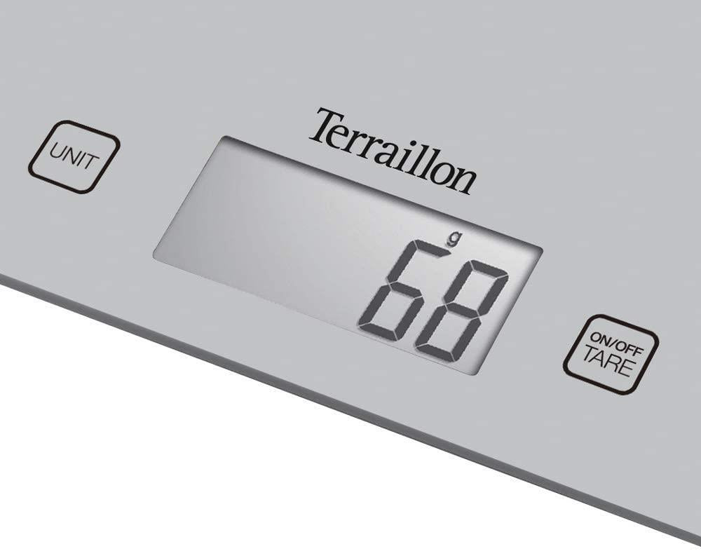 Terraillon Kitchen Scales 5 Kg Capacity Silver