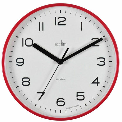 Acctim Runwell 20cm Round Wall Clock Available Multiple Colour