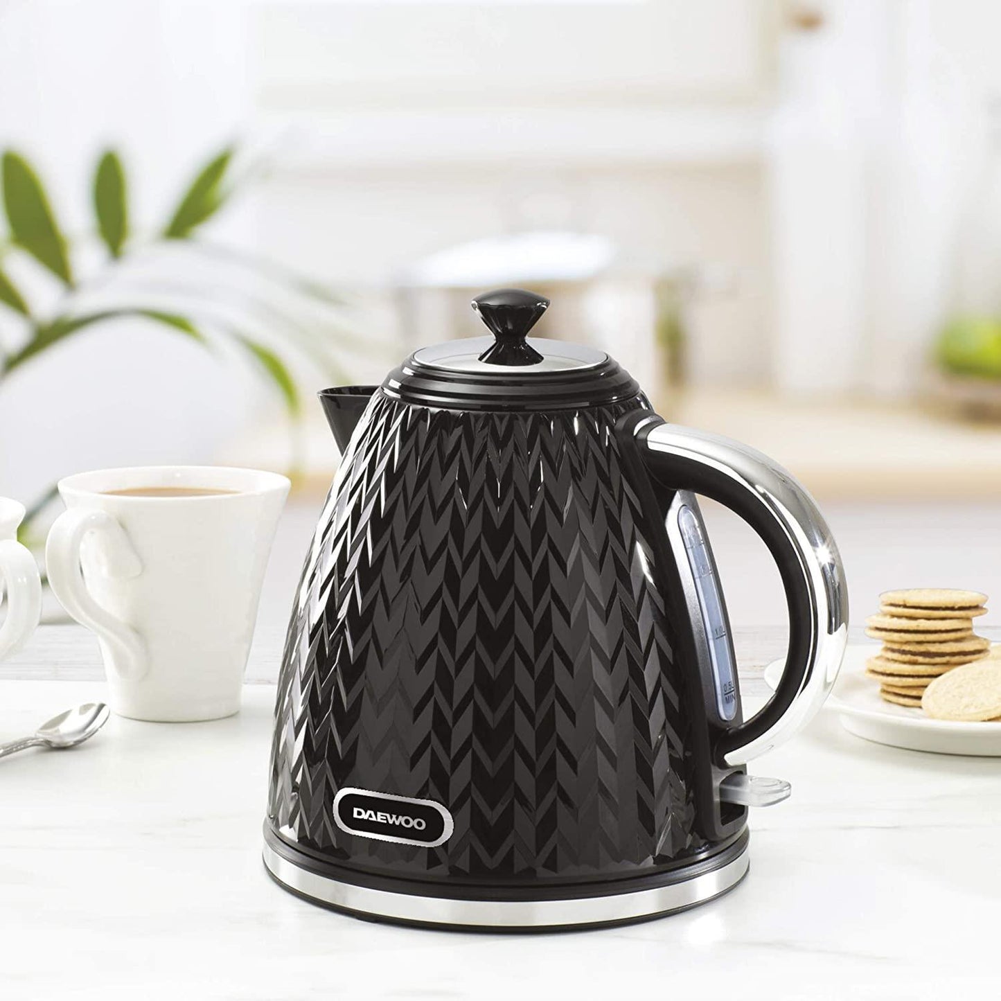 Daewoo Argyle 1.7L 3KW Jug Kettle Black SDA1773