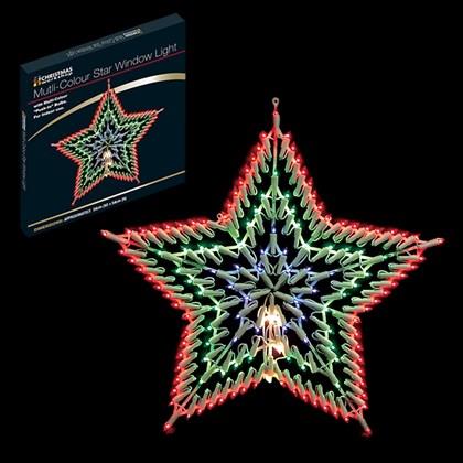 Christmas Workshop Multi Colour LED Star Silhouette