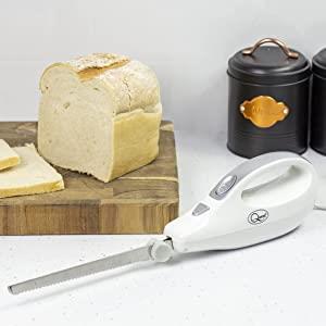Quest White Electric Knife With Extra Coarse Blade (Carton of 8)