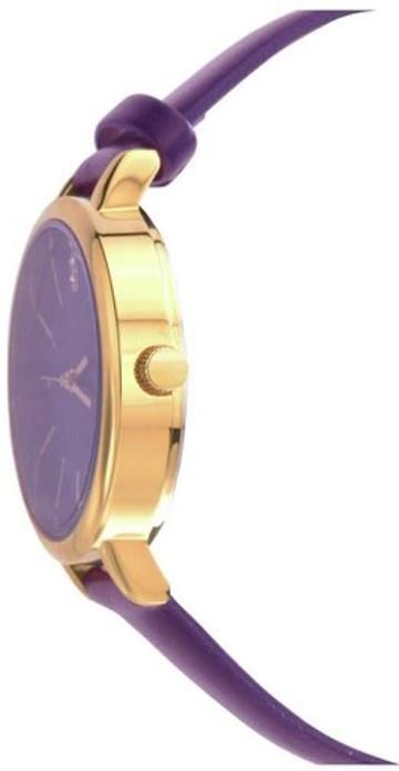 Sekonda Editions Purple Dial Rose Gold Case Purple Strap Ladies Watch 2497