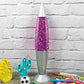 Global Gizmos 16 Inches Tall Purple Glitter Lamp- 48650
