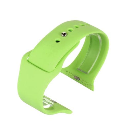 APLSI - Green Silicone Strap To Fit Apple Smart Watch Strap Available Sizes 38mm - 42mm