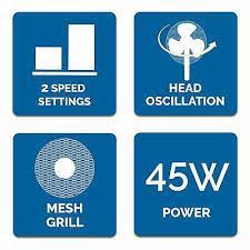 16 INCH STAND FAN FINE ELEMENTS