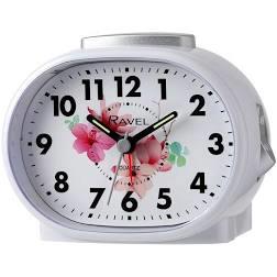 Ravel Floral Dial Alarm Clock White RC033.4