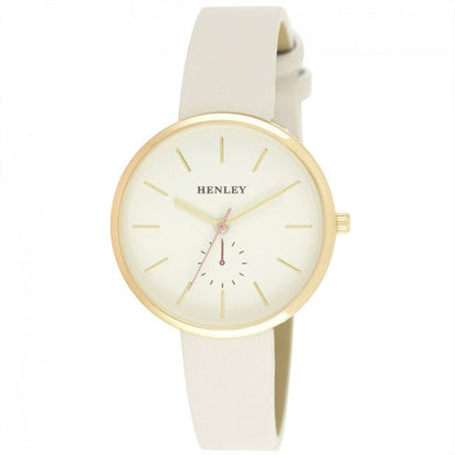 Henley Women's Fashion Casual Minimal Gold Tone Watch H06156