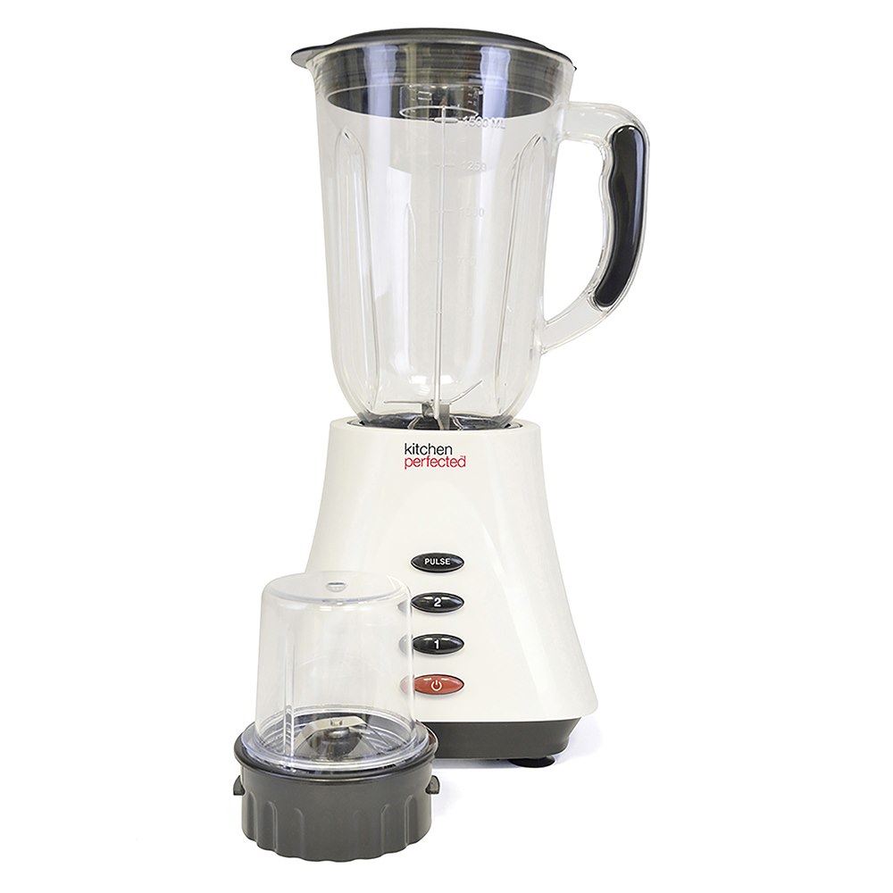 KitchenPerfected 500w 1.5Ltr Table Blender with Mill - Cream (Carton of 8)