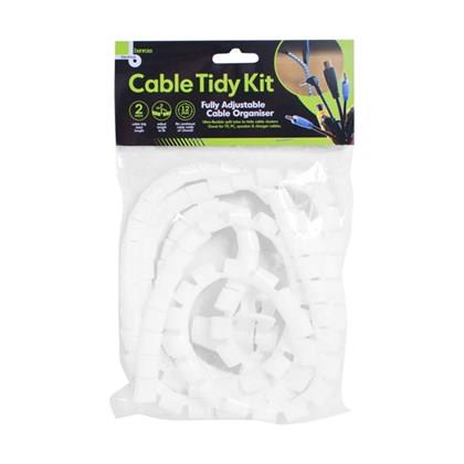 Benross Cable Tidy Kit - White (Carton of 48)