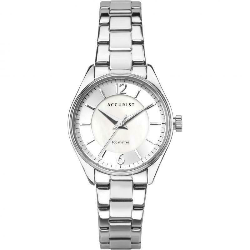 Accurist Ladies Stainless Steel MOP Dial Bracelet Watch