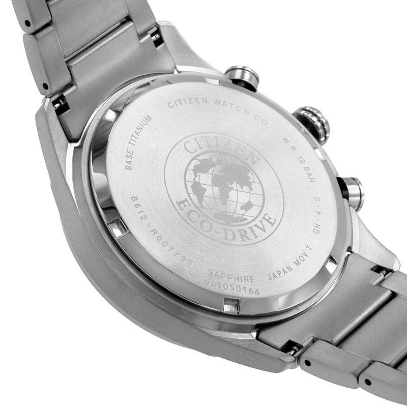 Citizen Mens Eco-drive Super Titanium Black Dial Chronograph CA0650-58E